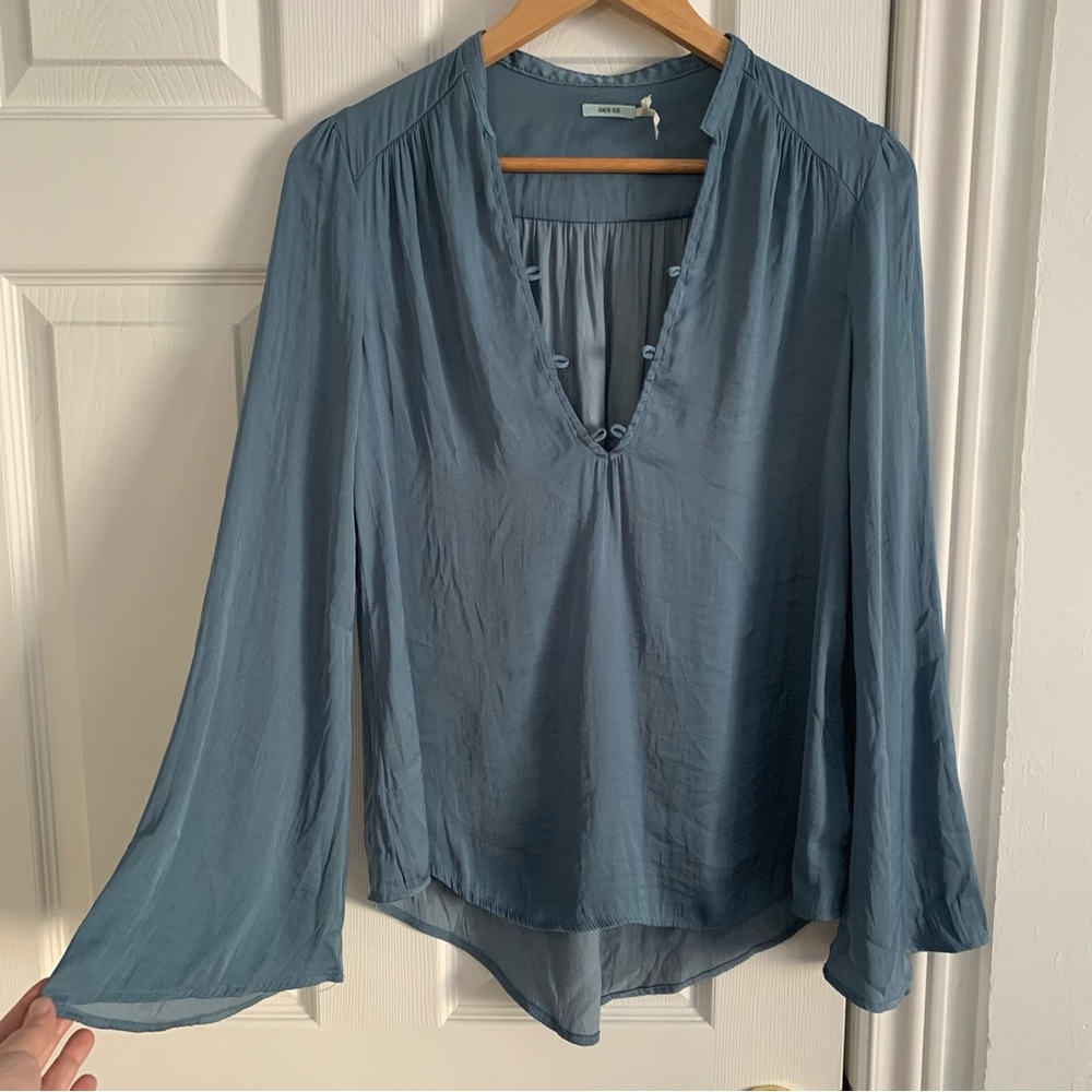 UO Kimchi Blue Bell Sleeve Blouse